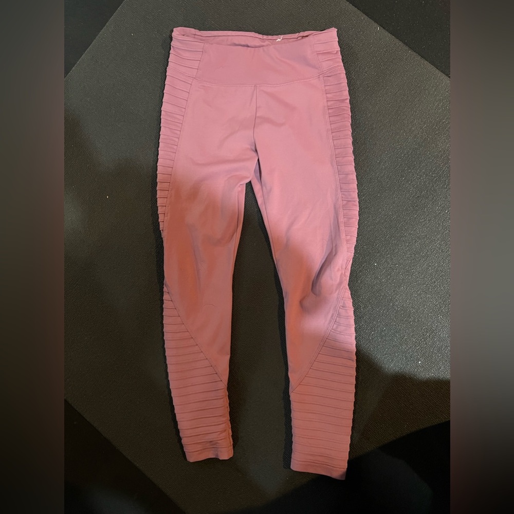 EUC JUSTICE pink moto leggings sz 12